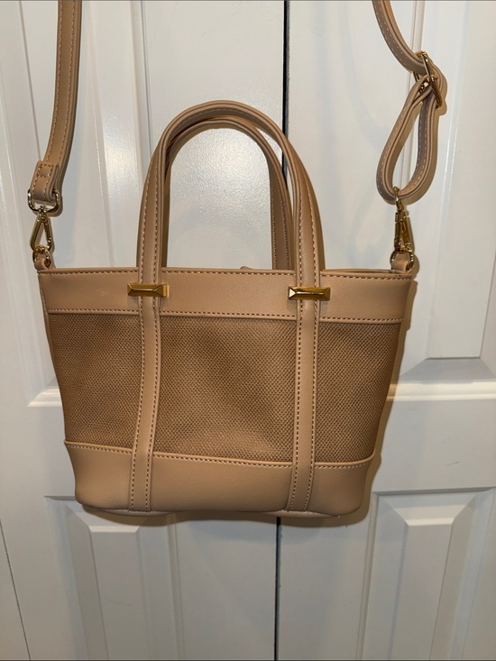 Handbags - Classic‎ Small Tote Crossbody Bag in Beige